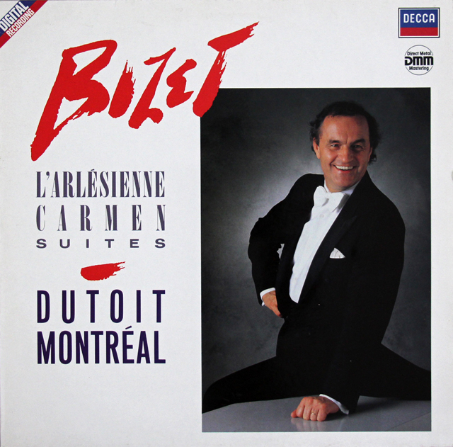 デュトワのビゼー/「アルルの女」組曲、「カルメン」組曲　独DECCA　3708　LP レコード