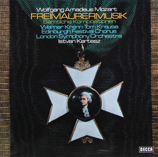 ケルテスのモーツァルト/フリーメーソンのための音楽集 　独DECCA　3708　LP レコード