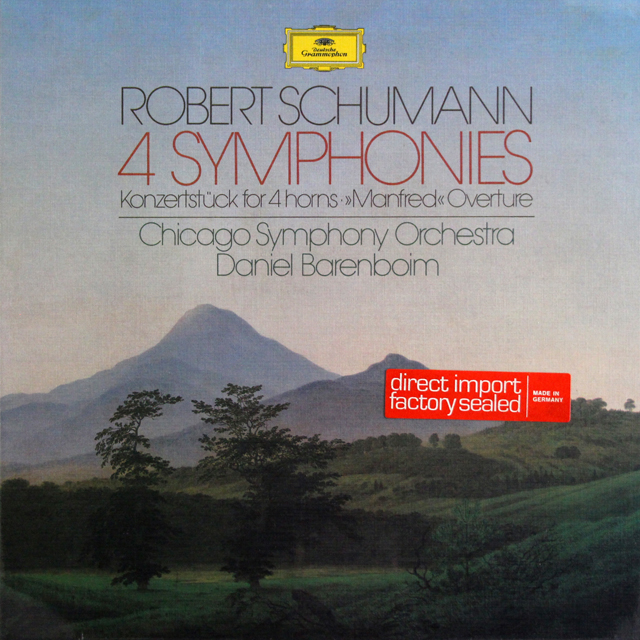 【未開封】　バレンボイムのシューマン/交響曲全集　独DGG　3708　LP レコード