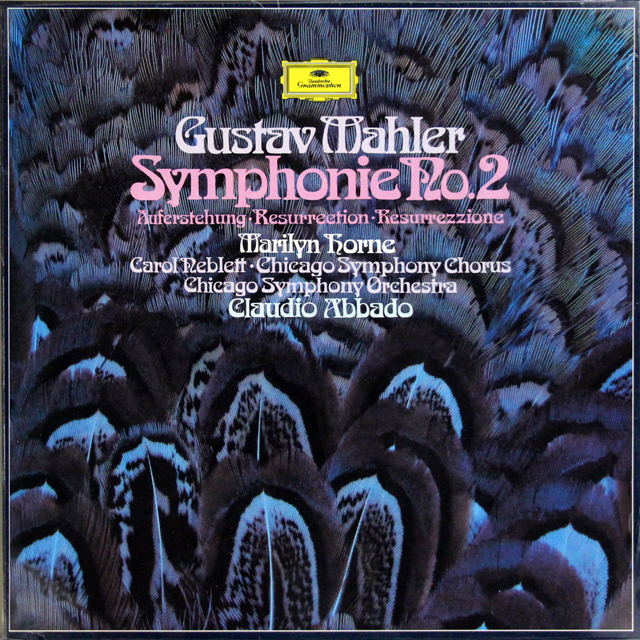 【未開封】　アバドのマーラー/交響曲第2番「復活」　独DGG　3708　LP レコード