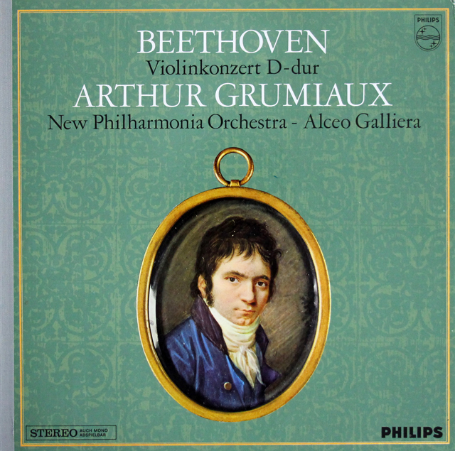 【サンプル盤】　グリュミオーのベートーヴェン/ヴァイオリン協奏曲　蘭PHILIPS　3709　LP レコード