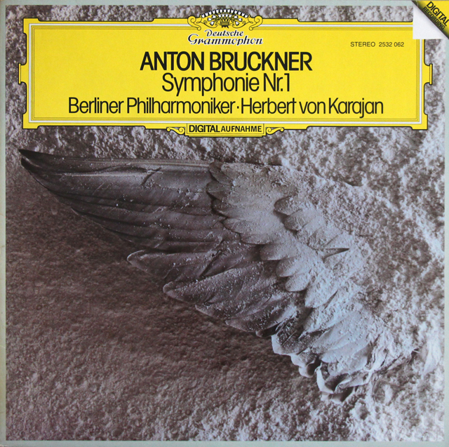 カラヤンのブルックナー/交響曲第1番　独DGG　3709　LP レコード