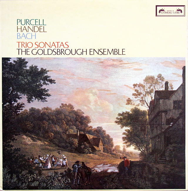 ゴールズブロウ・アンサンブルのパーセル、ヘンデル、バッハ/トリオ・ソナタ集　英L'OISEAU-LYRE　3709　LP レコード