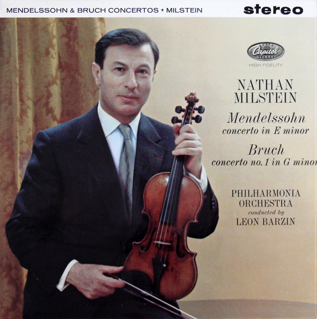 【オリジナル盤】ミルシュタインのメンデルスゾーン、ブルッフ/ヴァイオリン協奏曲集　英Capitol　3709　LP レコード