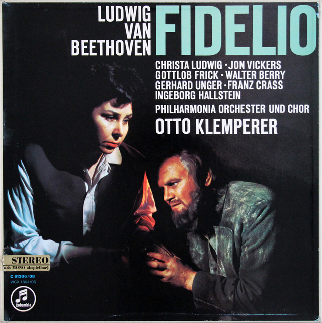 クレンペラーのベートーヴェン/歌劇「フィデリオ」　独columbia　3709　LP レコード