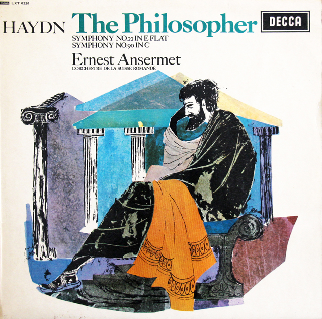【モノラル】アンセルメのハイドン/交響曲第22番「哲学者」ほか　英DECCA　3709　LP レコード