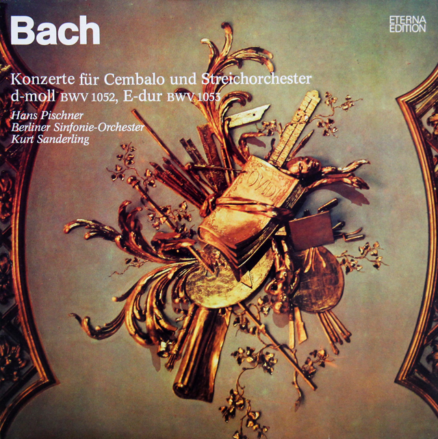 ピシュナー&ザンデルリンクのバッハ/チェンバロ協奏曲集　独ETERNA　3710　LP レコード