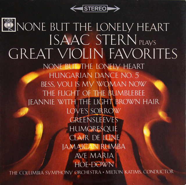 アイザック・スターンのヴァイオリン名曲集　英CBS　3710　LP レコード