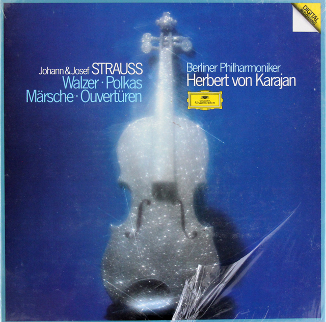【未開封】　カラヤンのヨハン、ヨーゼフ・シュトラウス/ワルツ、ポルカ、マーチ、序曲集　独DGG　3710　LP レコード