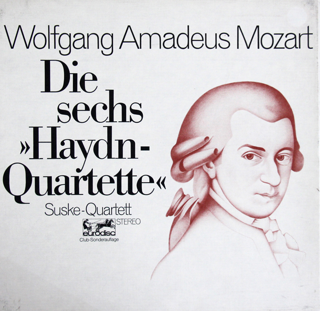 ズスケ四重奏団のモーツァルト/「ハイドンセット」　独eurodisc　3710　LP レコード