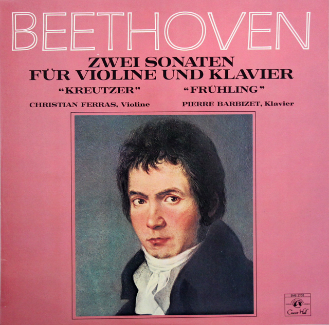 フェラス、バルビゼのベートーヴェン/ヴァイオリンソナタ「春」、「クロイツェル」　独Concert Hall　3710　LP レコード