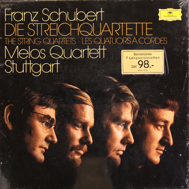 【未開封】　メロス四重奏団のシューベルト/弦楽四重奏曲全集　独DGG　3712　LP レコード