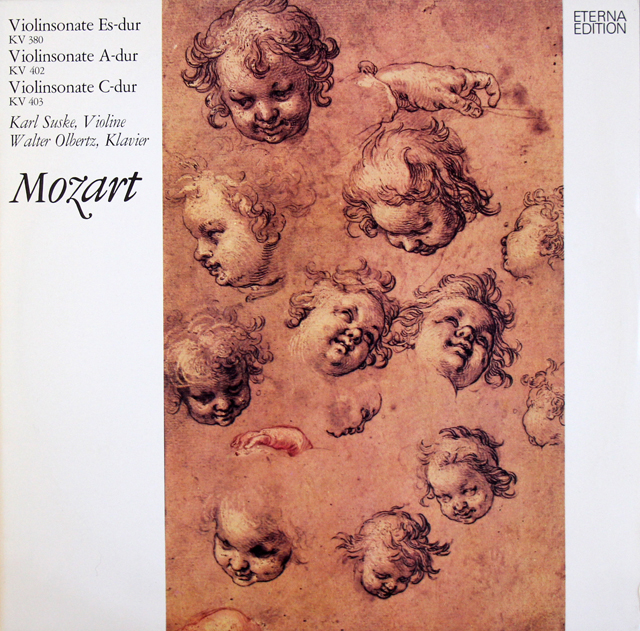 【オリジナル盤】　ズスケ、オルベルツのモーツァルト/ヴァイオリンソナタ（K380、K402、K403）　独ETERNA　3717　LP レコード