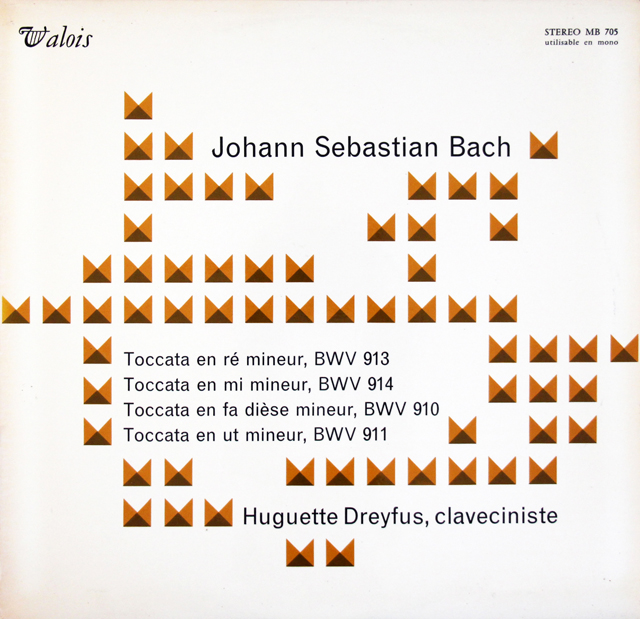 ドレフュスのバッハ/トッカータ集　仏Valois　3717　LP レコード