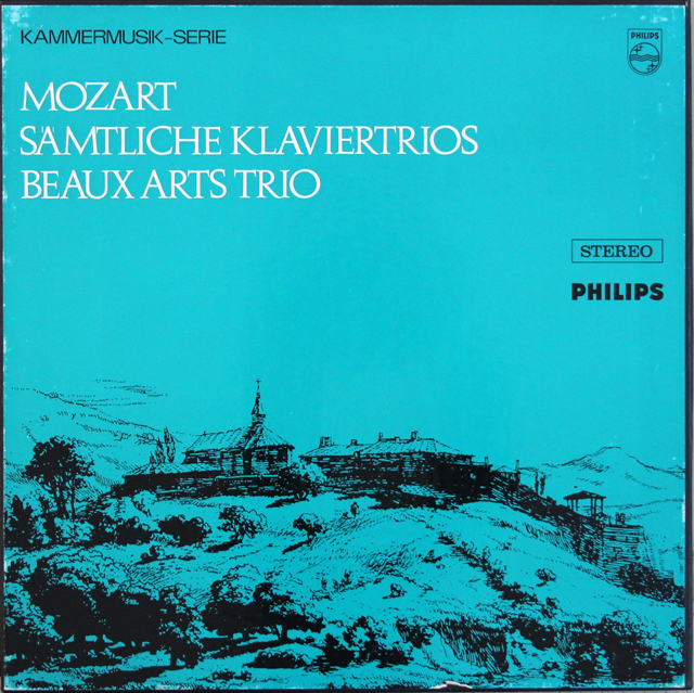 ボザール・トリオのモーツァルト/ピアノ三重奏曲集　蘭PHILIPS　3717　LP レコード