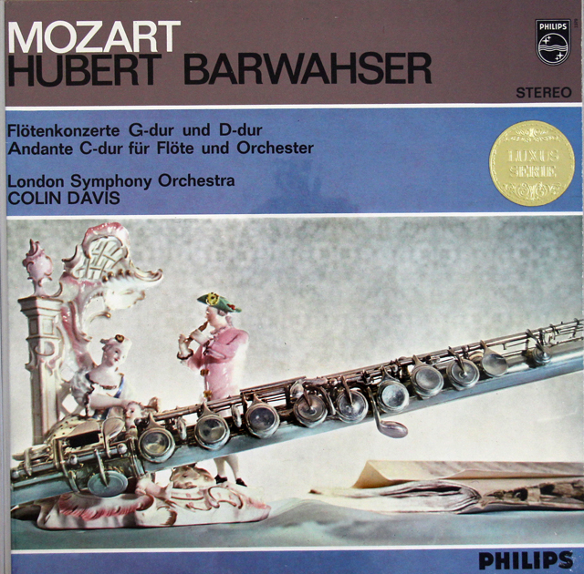 バルワーザー、デイヴィスのモーツァルト/フルート協奏曲第1、2番ほか　蘭PHILIPS　3717　LP レコード