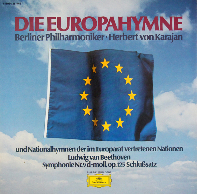 カラヤンの欧州国歌集ほか　独DGG　3717　LP レコード