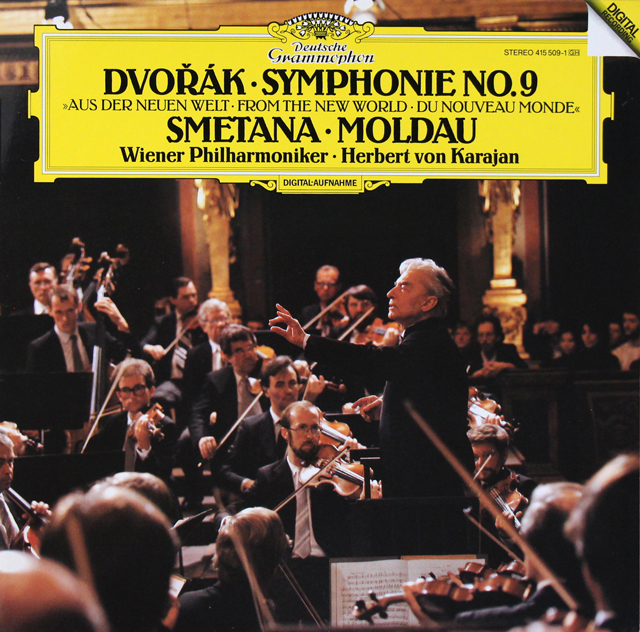 カラヤンのドヴォルザーク/交響曲第9番「新世界より」ほか　独DGG　3718　LP レコード