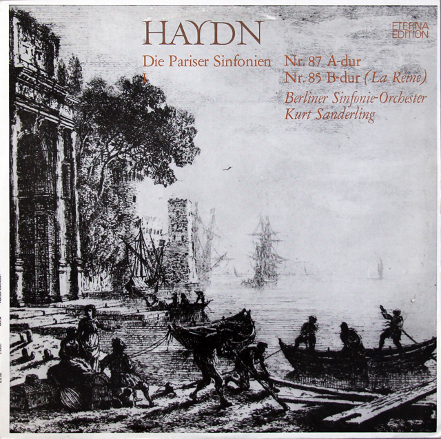 ザンデルリンクのハイドン/交響曲第85番「王妃」ほか　独ETERNA　3718　LP レコード