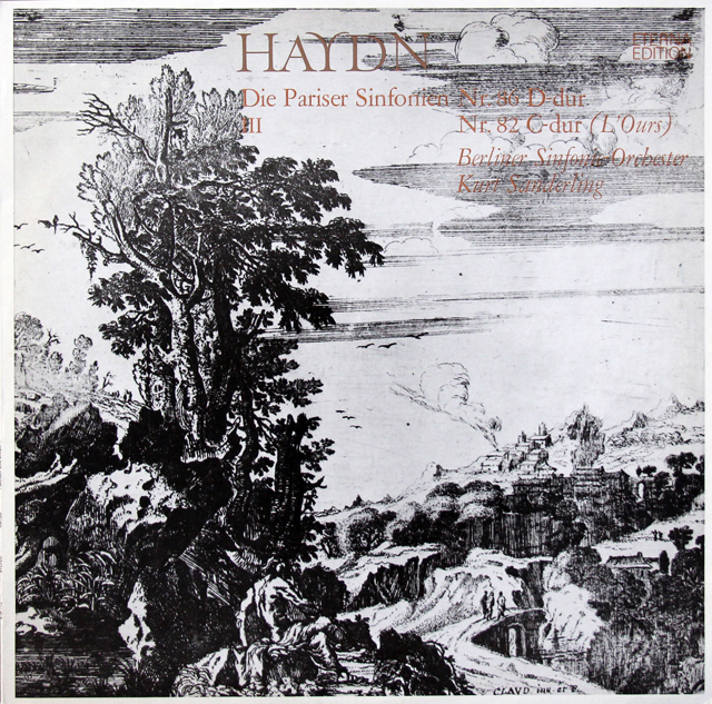 ザンデルリンクのハイドン/交響曲第82番「熊」ほか　独ETERNA　3718　LP レコード