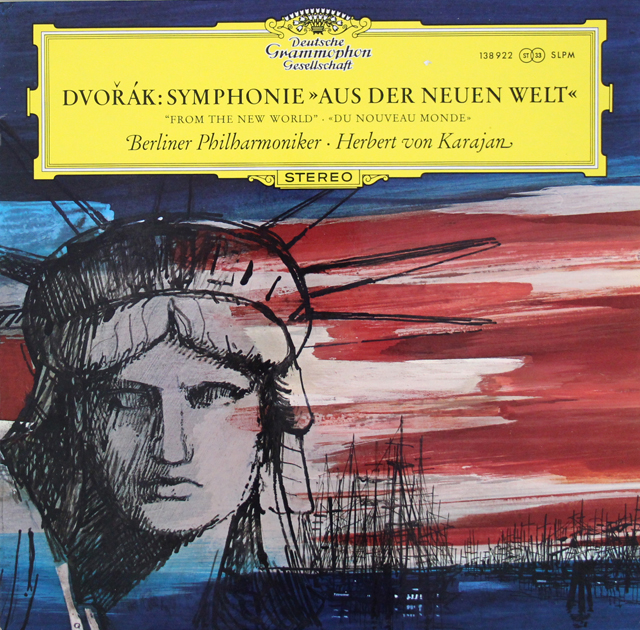 カラヤンのドヴォルザーク/交響曲第9番「新世界より」　独DGG　3719　LP レコード