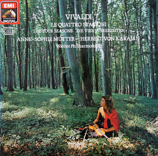 ムター、カラヤンのヴィヴァルディ/「四季」　独EMI　3719　LP レコード