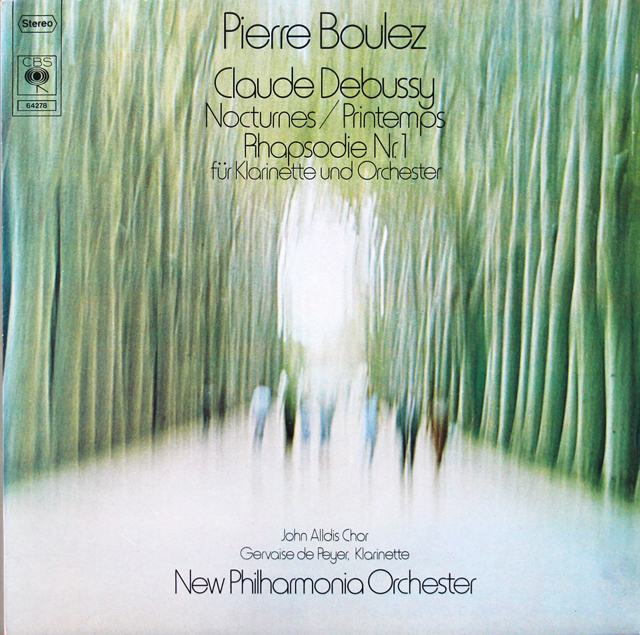 ブーレーズのドビュッシー/「夜想曲」ほか　独CBS　3719　LP レコード
