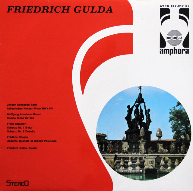 グルダのバッハ/イタリア協奏曲ほか　オーストリアamadeo　3719　LP レコード