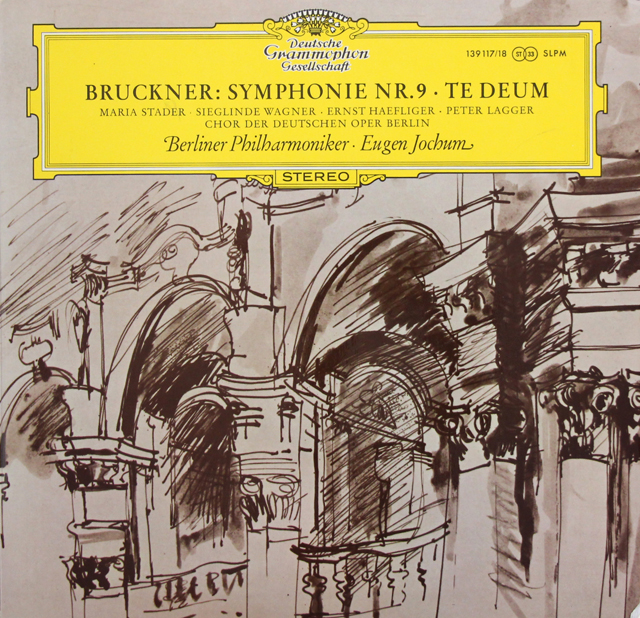 【独最初期盤】　ヨッフムのブルックナー/交響曲第9番ほか　独DGG　3720　LP レコード