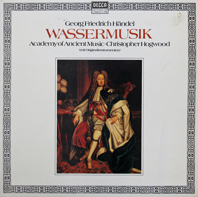 ホグウッドのヘンデル/水上の音楽　独DECCA　3720　LP レコード