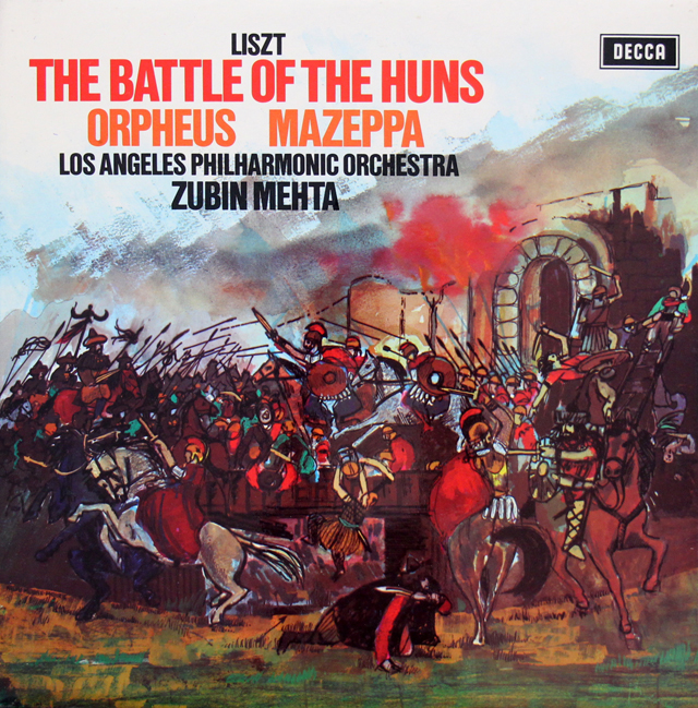 【オリジナル盤】　メータのリスト/交響詩「フン族の戦い」ほか　 英DECCA　3720　LP レコード