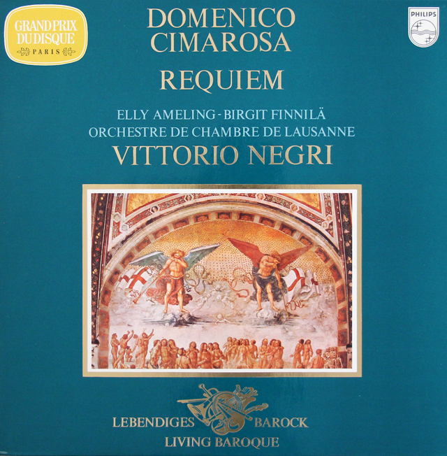 ネグリのチマローザ/レクイエム　蘭PHILIPS　3720　LP レコード