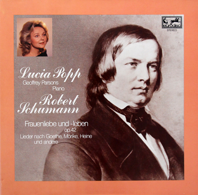 ポップのシューマン/歌曲集「女の愛と生涯」ほか　独eurodisc　3720　LP レコード