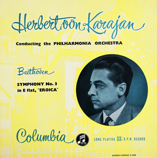 【オリジナル盤】　カラヤンのベートーヴェン/交響曲第3番「英雄」　英Columbia　3721　LP レコード