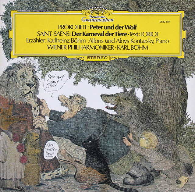 ベームのプロコフィエフ/「ピーターと狼」ほか　独DGG　3721　LP レコード