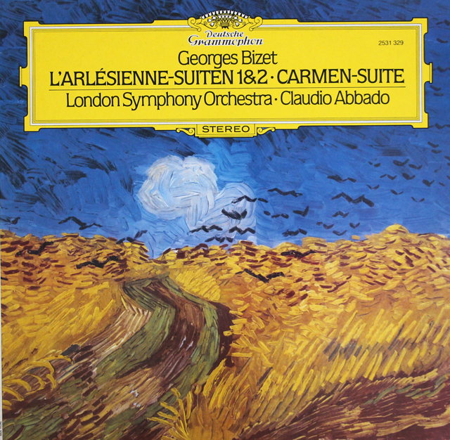 アバドのビゼー/「アルルの女」第1、2組曲ほか　独DGG　3721　LP レコード