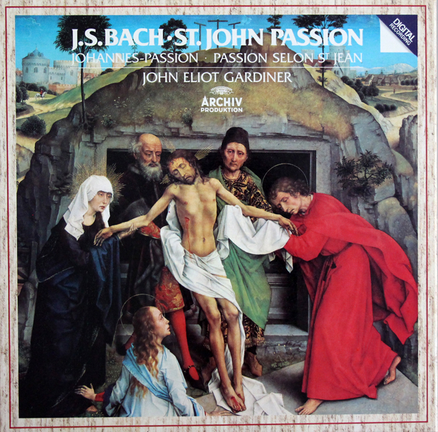 ガーディナーのバッハ/「ヨハネ受難曲」全曲　独ARCHIV　3721　LP レコード
