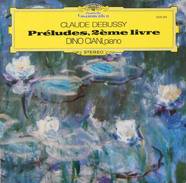 チアーニのドビュッシー/前奏曲集　第2巻　独DGG　3722　LP レコード