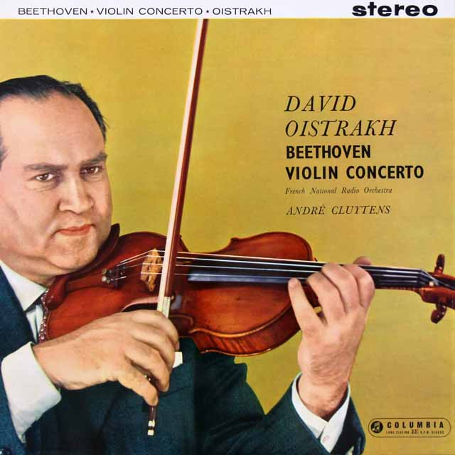 オイストラフ、クリュイタンスのベートーヴェン/ヴァイオリン協奏曲　英Columbia　3722　LP レコード