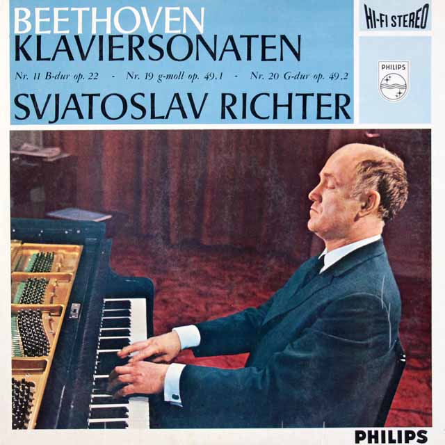 【オリジナル盤】　リヒテルのベートーヴェン/ピアノソナタ第11番、19番、20番　蘭PHILIPS　3722　LP レコード