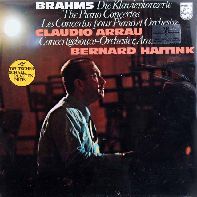 【未開封】　アラウ、ハイティンクのブラームス/ピアノ協奏曲第1、2番　蘭PHILIPS　3722　LP レコード