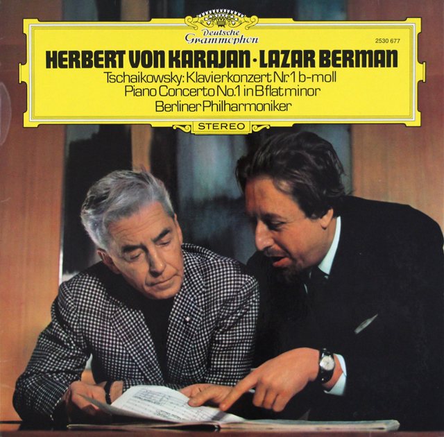 ベルマン、カラヤンのチャイコフスキー/ピアノ協奏曲第1番　独DGG　3723　LP レコード