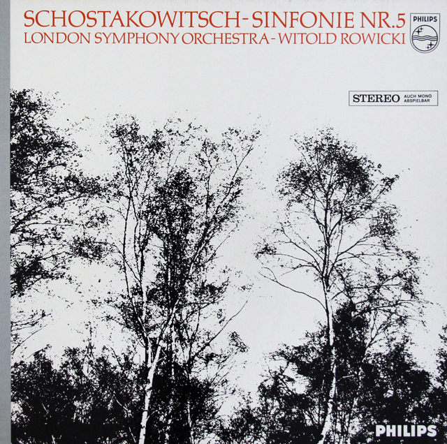ロヴィツキのショスタコーヴィチ/交響曲第5番　蘭PHILIPS　3723　LP レコード