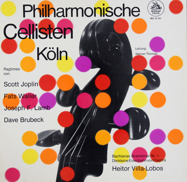 フィルハーモニッシェ・チェリステン・ケルンのジョプリン、ウォーラーらのラグタイム集ほか　独Breitkopf Classic　3723　LP レコード