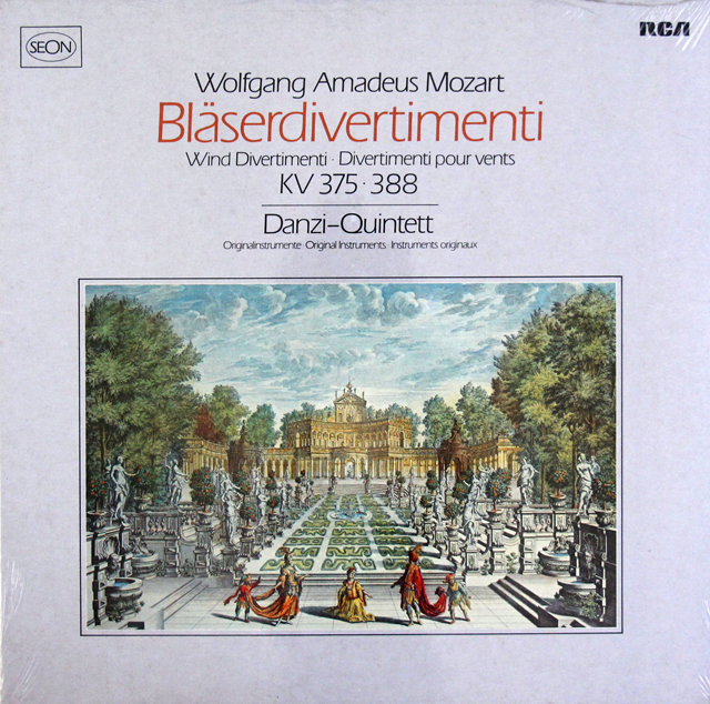 【未開封】　ダンツィ五重奏団のモーツァルト/セレナード第11、12番　独RCA　3723　LP レコード