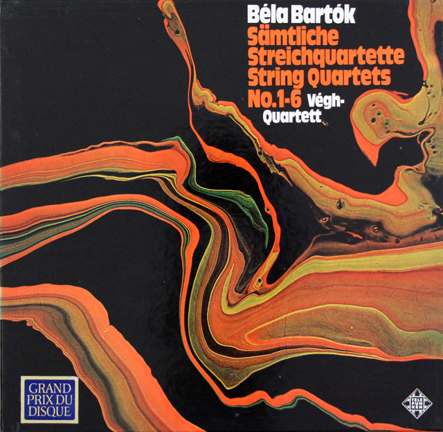ヴェーグ四重奏団のバルトーク/弦楽四重奏曲(全曲)　 独TELEFUNKEN　3723　LP レコード