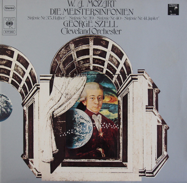 セルのモーツァルト/交響曲第35番「ハフナー」、41番「ジュピター」ほか　独CBS　3724　LP レコード