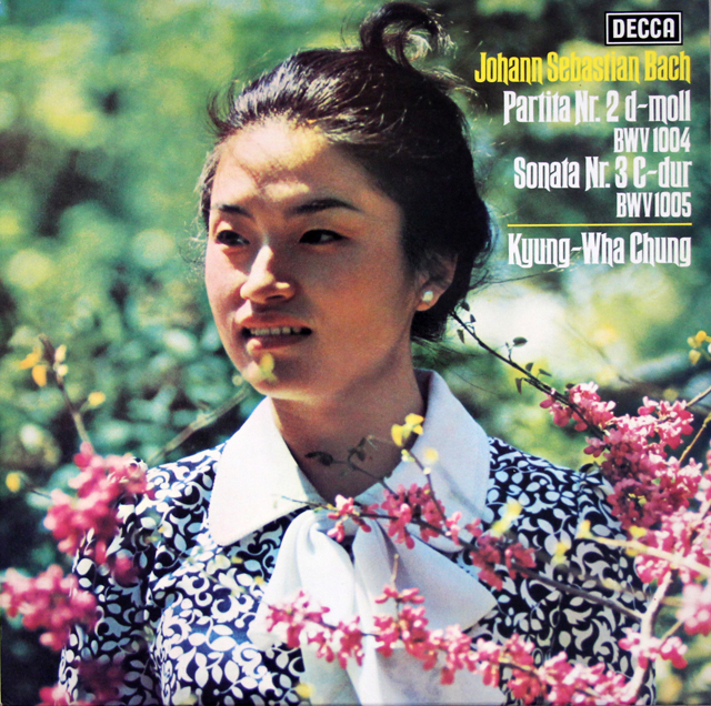 チョンのバッハ/無伴奏ヴァイオリンのためのパルティータ&ソナタ　独DECCA　3724　LP レコード