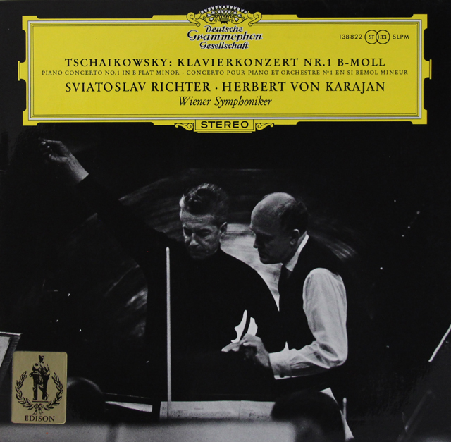 リヒテル、カラヤンのチャイコフスキー/ピアノ協奏曲第1番　独DGG　3724　LP レコード