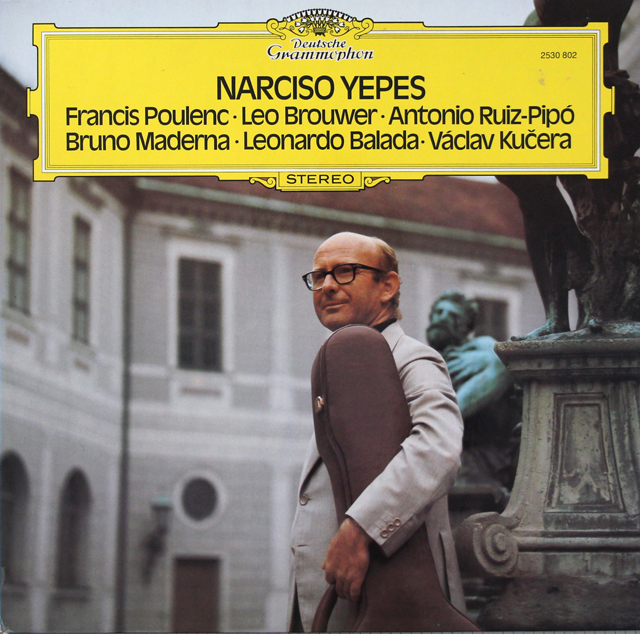 イエペスの「20世紀のギター音楽」 　独DGG　3724　LP レコード